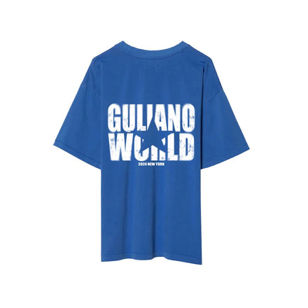 GULIANO WORLD WASHED BLUE TEE