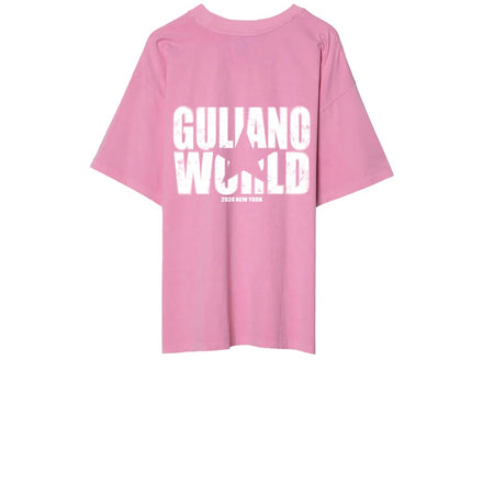 GULIANO WORLD WASHED PINK TEE