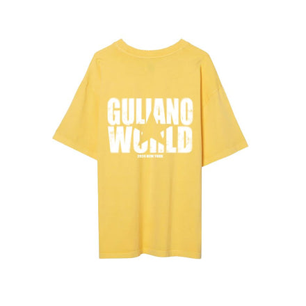 GULIANO WORLD WASHED YELLOW TEE